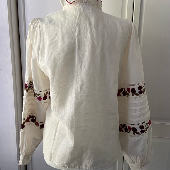 Sézane chemise megane in ficelle size 4 - Picture 7 of 9